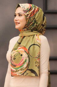 Khaki Hijab Shawl 7564HK - 1