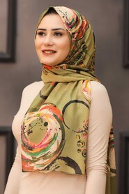 Khaki Hijab Shawl 7564HK - 2