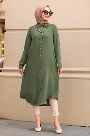 Khaki Hijab Tunic 10040HK - 1