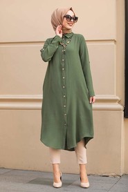 Khaki Hijab Tunic 10040HK - 5