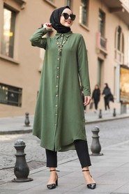 Khaki Hijab Tunic 10040HK - 4