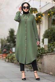 Khaki Hijab Tunic 10040HK - 2