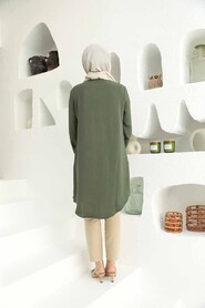 Khaki Hijab Tunic 1147HK - 2