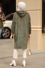 Khaki Hijab Tunic 1247HK - 4