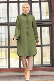 Khaki Hijab Tunic 20176HK - 1