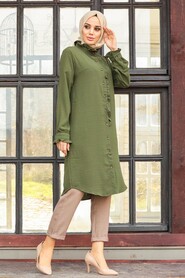 Khaki Hijab Tunic 20176HK - 2