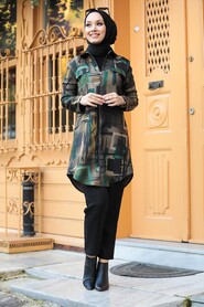 Khaki Hijab Tunic 5588HK - 2