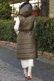 Khaki Hjab İnflatable Vest 15110HK - 5