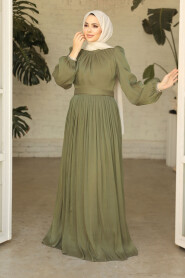 Khaki Modest Gown 45191HK - 2