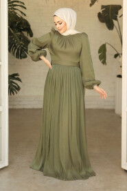 Khaki Modest Gown 45191HK - 3