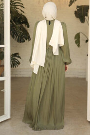 Khaki Modest Gown 45191HK - 4