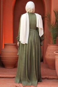 Khaki Modest Prom Dress 44591HK - 4