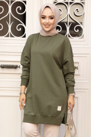 Khaki Modest Tunic 30644HK - 1