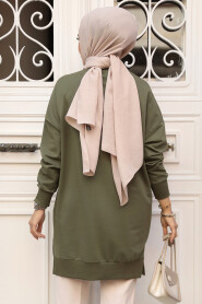 Khaki Modest Tunic 30644HK - 3