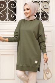 Khaki Modest Tunic 30644HK - 2