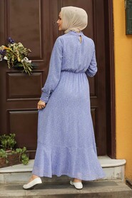 Lavander Hijab Dress 1472LV - 2