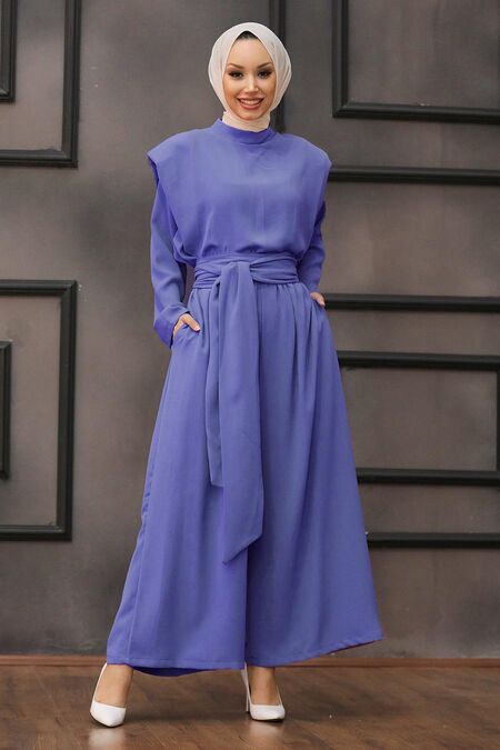 Lavander Hijab Dual Suit Dress 1471LV - NEVA STYLE