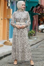 Leopard Hijab Dress 2283LP - 1