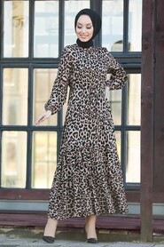 Leopard Hijab Dress 2762LP - 1