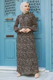 Leopard Hijab Dress 27893LP - 1