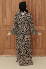 Leopard Hijab Dress 30242LP - 2