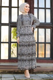 Leopard Hijab Dress 81403LP - 1
