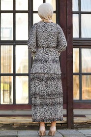 Leopard Hijab Dress 81403LP - 2