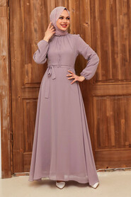 Light Lila Hijab Dress 27922ALILA - 2