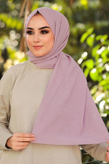 Light Lila Hijab Shawl 7563ALILA - NEVA STYLE