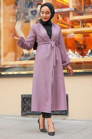 Lila Hijab Coat 37450LILA - 2