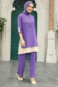 Lila Hijab Double Suit 52251LILA - 1