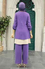 Lila Hijab Double Suit 52251LILA - 3