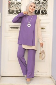 Lila Hijab Double Suit 5235LILA - 1