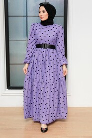 Lila Hijab Dress 12250LILA - 2