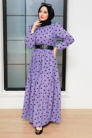 Lila Hijab Dress 12250LILA - 1