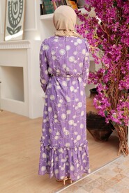 Lila Hijab Dress 13311LILA - 6
