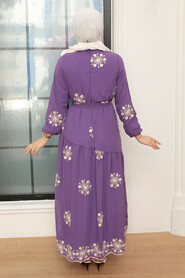 Lila Hijab Dress 1332LILA - 3