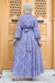 Lila Hijab Dress 14230LILA - 2