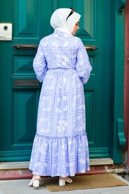 Lila Hijab Dress 1475LILA - 2