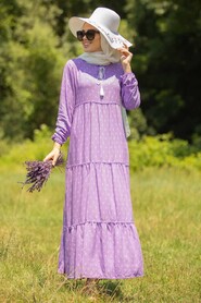 Lila Hijab Dress 1627LILA - 3