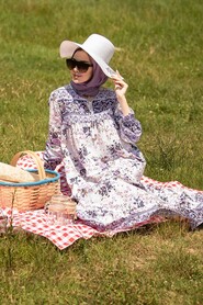 Lila Hijab Dress 1947LILA - 3