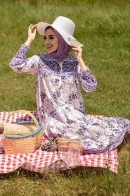 Lila Hijab Dress 1947LILA - 2