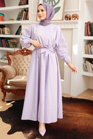 Lila Hijab Dress 2289LILA - 2