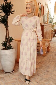 Lila Hijab Dress 23121LILA - 1