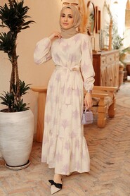 Lila Hijab Dress 23121LILA - 2
