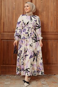 Lila Hijab Dress 2325LILA - 2