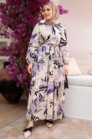 Lila Hijab Dress 2325LILA - 1