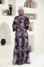 Lila Hijab Dress 279054LILA - 2