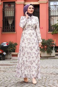 Lila Hijab Dress 27910LILA - 1