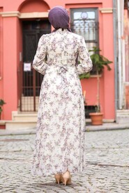 Lila Hijab Dress 27910LILA - 3